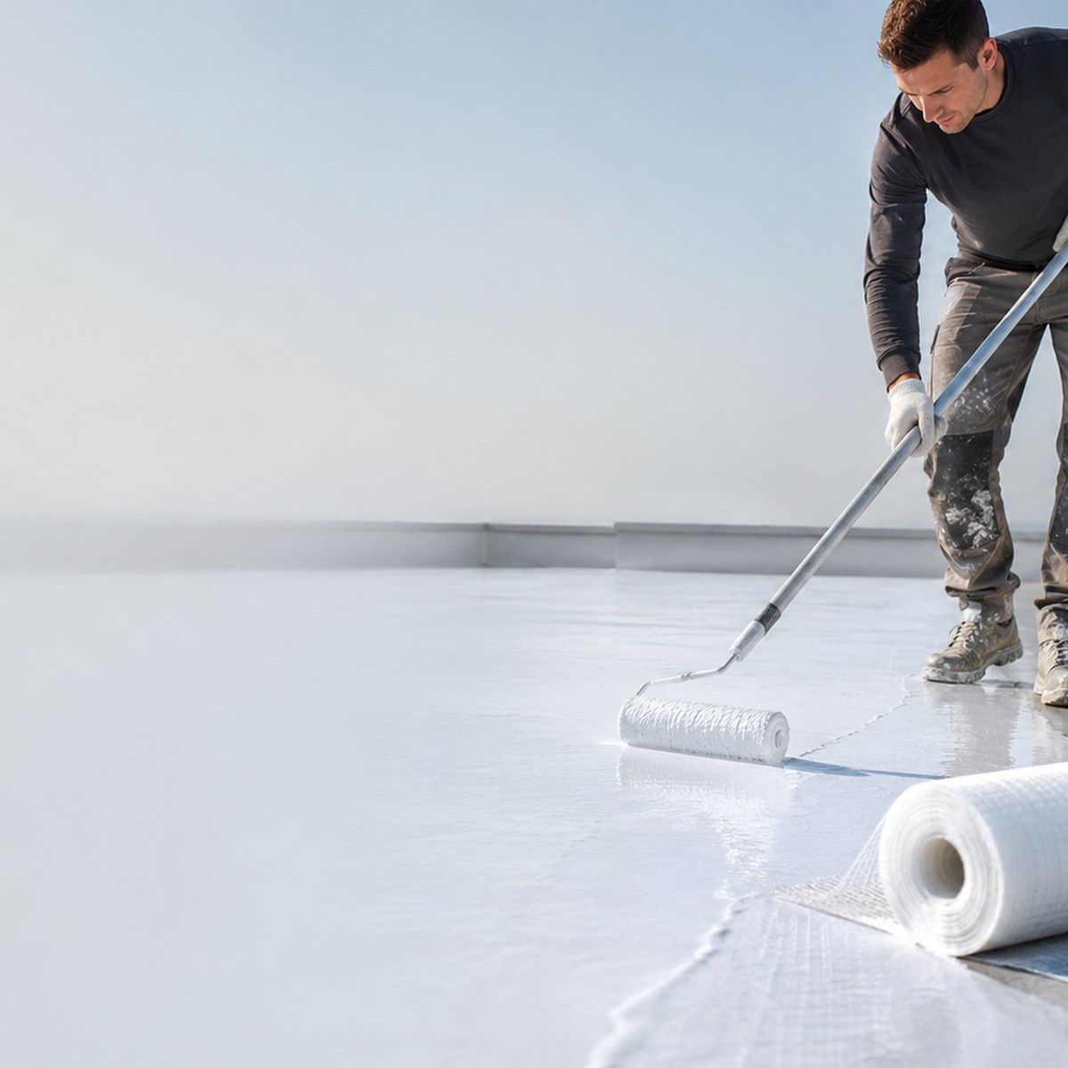 Geotextil para refuerzo de membrana líquida en techos